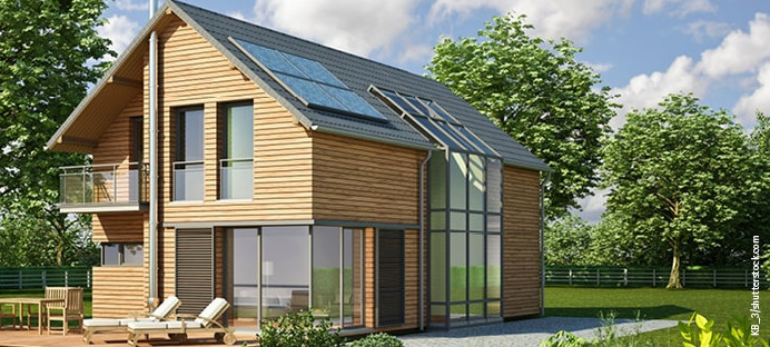 Einfamilienhaus mit Holzfassade